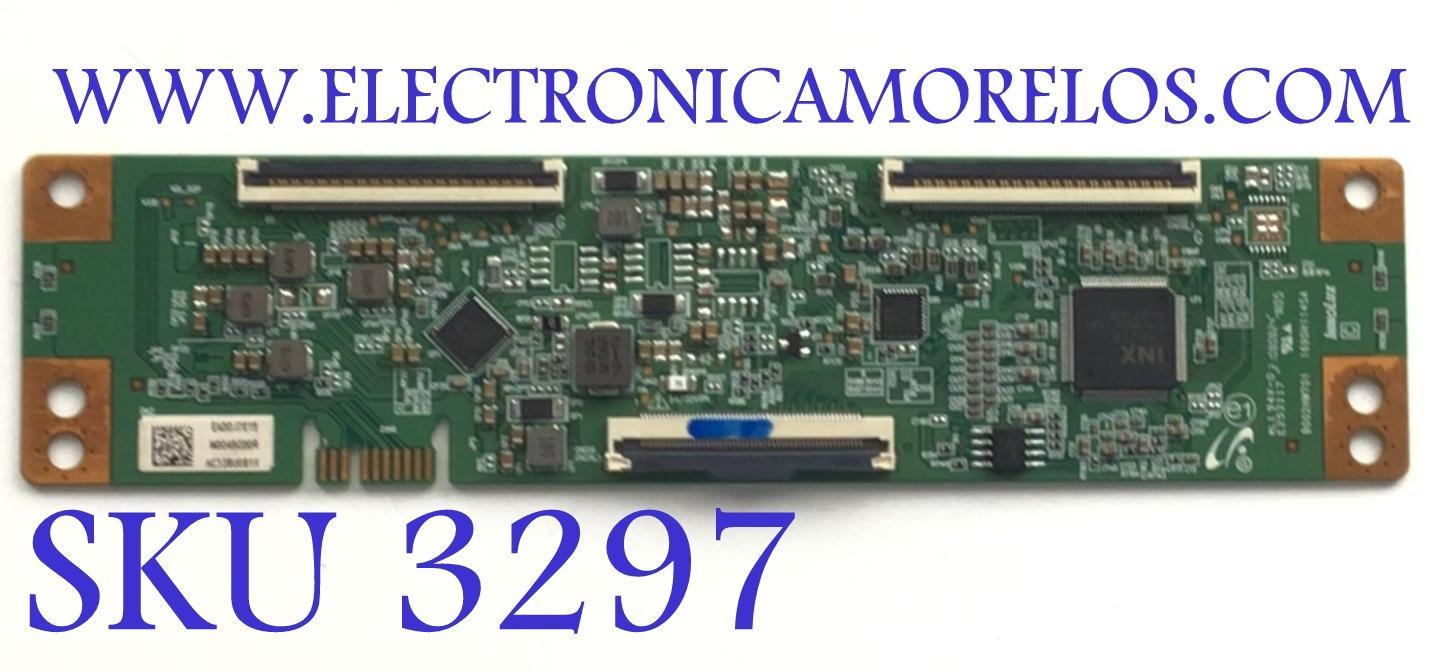 T-CON ORIGINAL PARA TV PHILIPS / NUMERO DE PARTE EADDJ7E15 / M0045C00R / B002HW701 / 1690H1145A / PANEL UCAUDXT-E100 / DISPLAY V500DJ7-QE1 / MODELO 50PFL5766/F7 E / 50PUL7552/F7